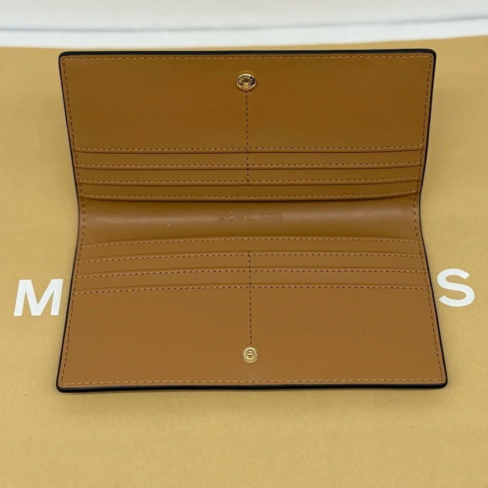 Michael Kors Jet Set Reed Large Bifold Wallet Light Brown